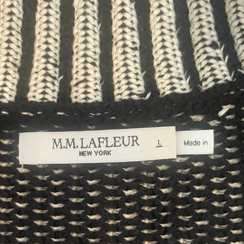 MM Lafleur Black and White Knit Sweater - Picture 4 of 5